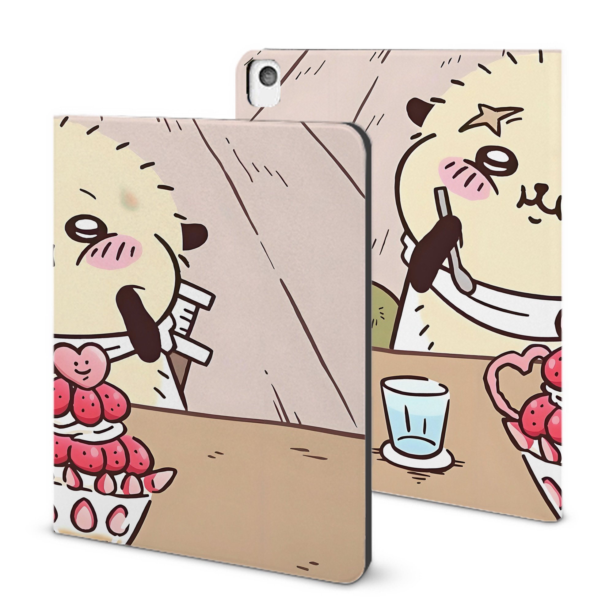 （画像用） ちいかわ Chii-kawa IPadケース ペンホルダー付き ブックスタイルデザイン